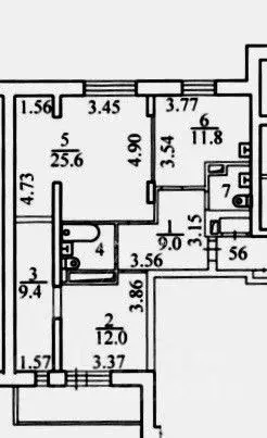 2-к кв. Новосибирская область, Новосибирск ул. Дмитрия Шамшурина, 1 ... - Фото 2