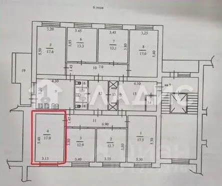 Комната Пензенская область, Пенза Ульяновская ул., 9 (17.0 м) - Фото 2