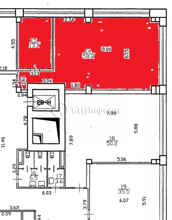 Офис в Санкт-Петербург Ключевая ул., 30 (59 м) - Фото 2