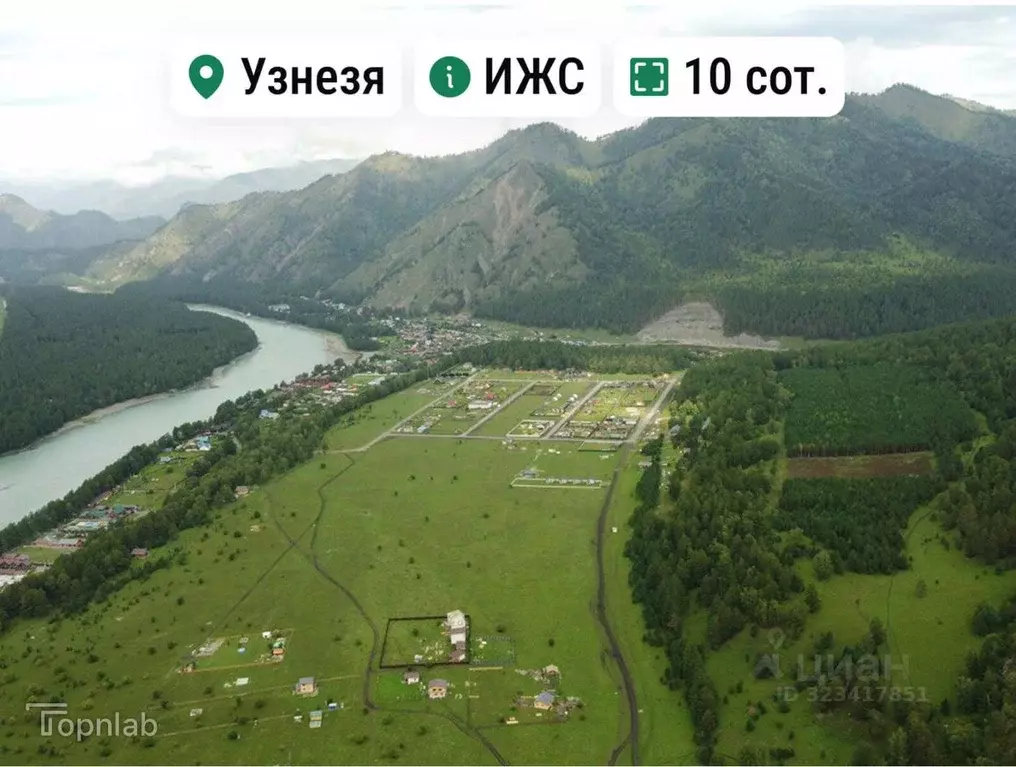 Участок в Алтай, Чемальский район, Узнезинское с/пос, с. Узнезя  (10.0 ... - Фото 1