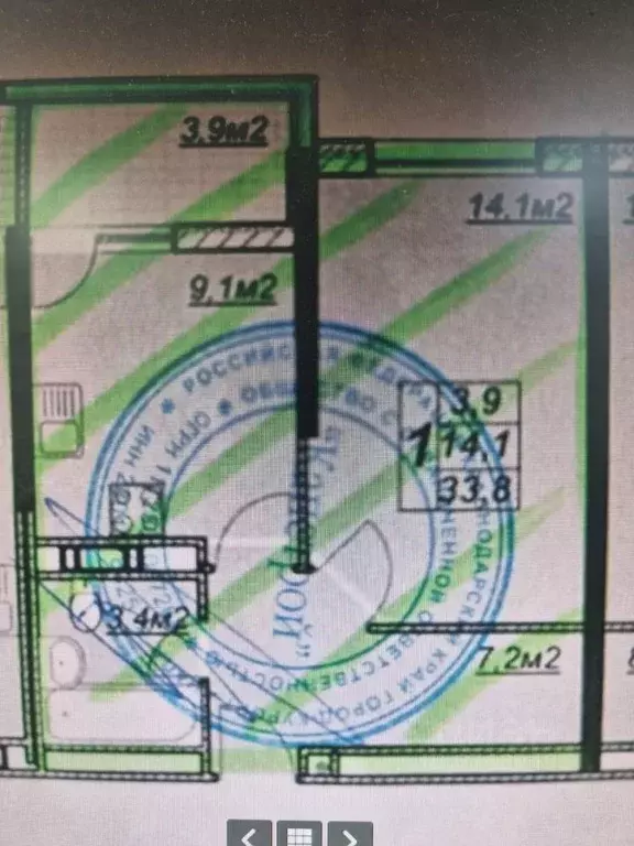 1-к кв. Краснодарский край, Анапа Крестьянская ул., 27к5 (38.0 м) - Фото 2