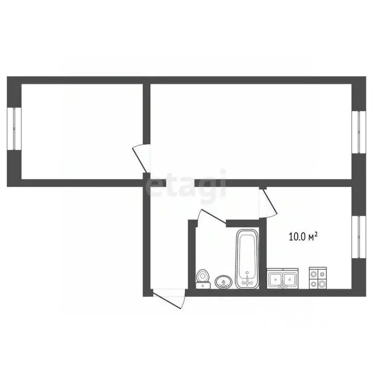 2-к кв. Ярославская область, Ярославль Балтийская ул., 8А (44.7 м) - Фото 2
