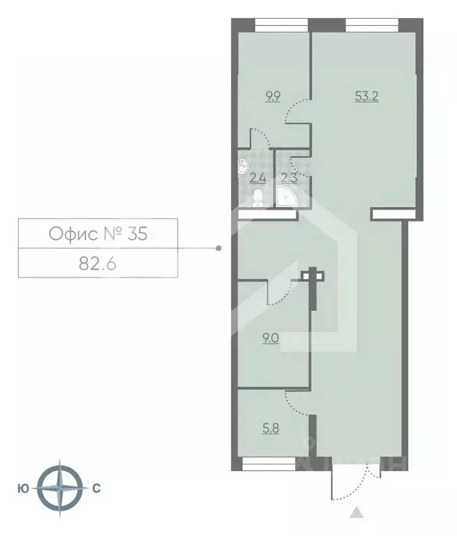 Помещение свободного назначения в Москва 2-й этап тер., Лучи жилой ... - Фото 2