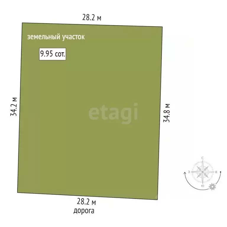 Участок в Тюменская область, Тюмень Большое Царево-1 СНТ,  (9.95 сот.) - Фото 1