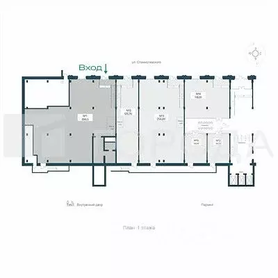Офис в Новосибирская область, Новосибирск ул. Станиславского, 25 (397 ... - Фото 1