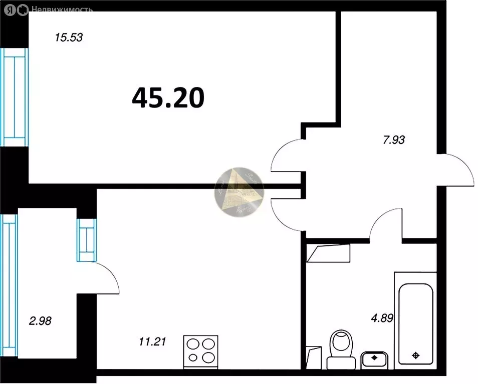 1-комнатная квартира: Санкт-Петербург, Среднерогатская улица, 13к1 ... - Фото 1