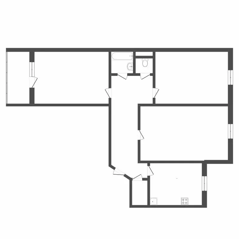 3-комнатная квартира: Тюмень, Широтная улица, 17 (66.7 м) - Фото 1