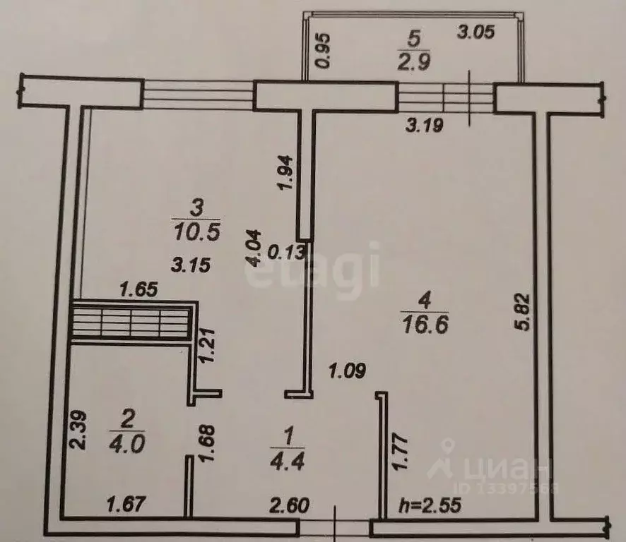 1-к кв. Тверская область, Калининский муниципальный округ, д. Батино ... - Фото 2