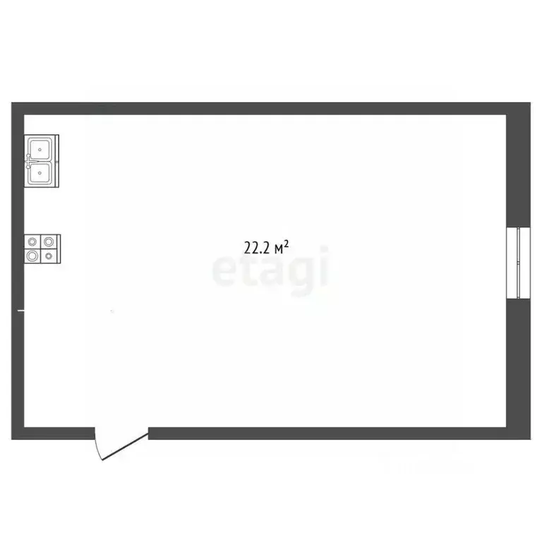 Комната Тюменская область, Тюмень ул. Станционная, 36А (22.0 м) - Фото 2