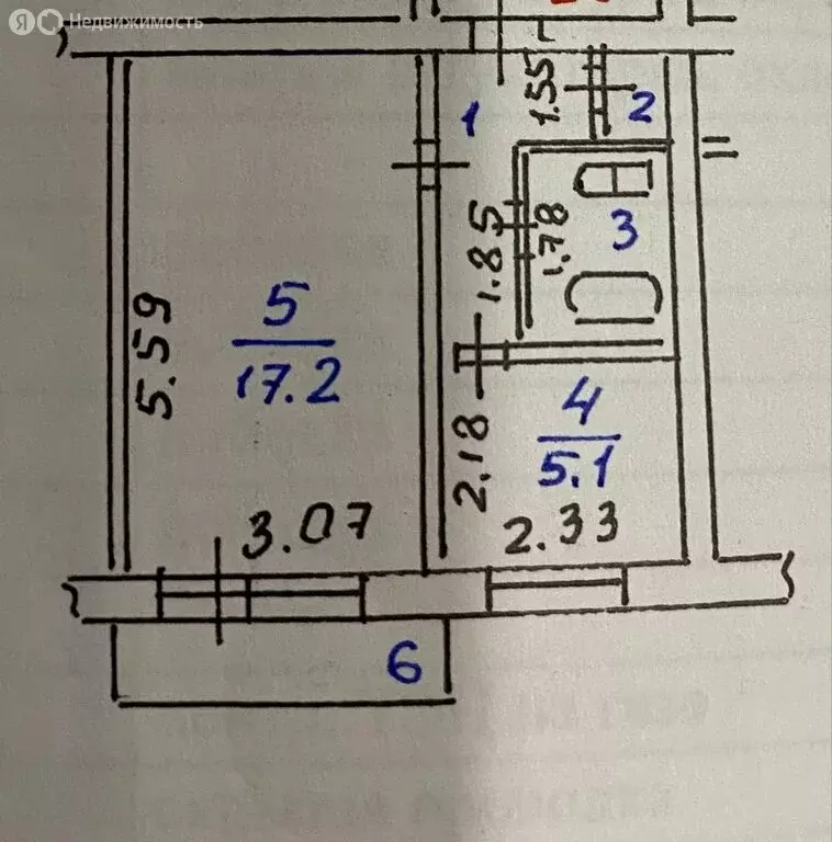 1-комнатная квартира: Отрадное, Советская улица, 19 (30.5 м) - Фото 1