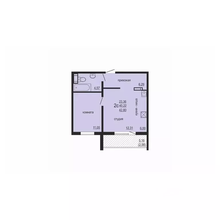 1-к кв. Челябинская область, Челябинский городской округ, пос. ... - Фото 1