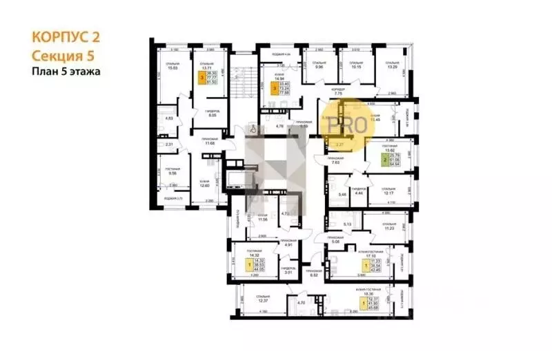 3-к кв. Калининградская область, Гурьевск ул. Героя России ... - Фото 2