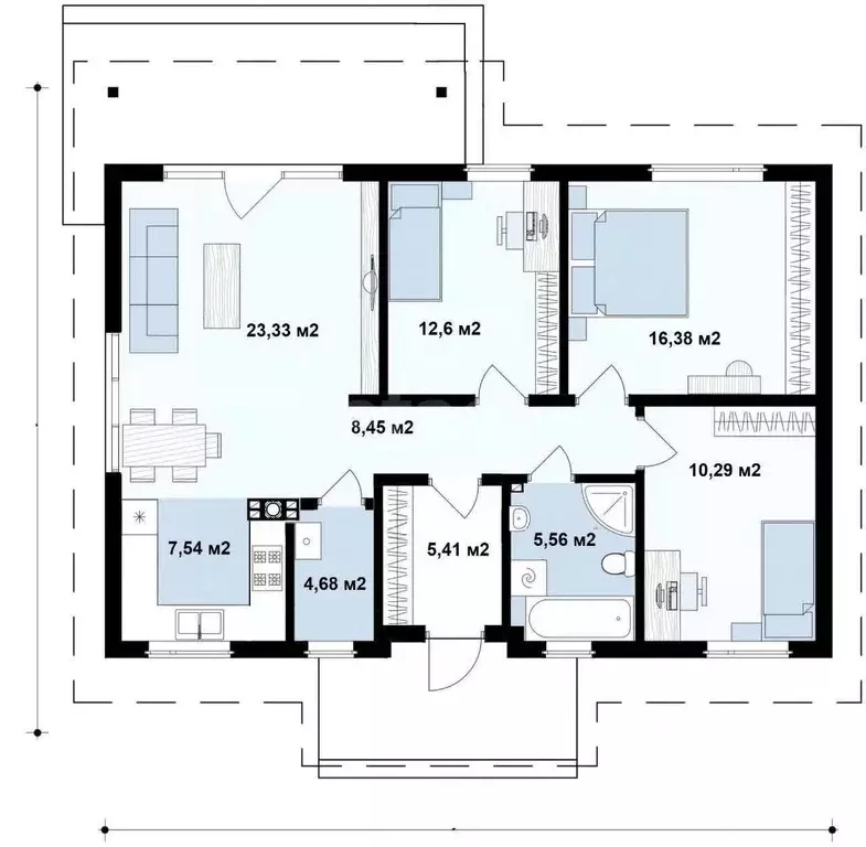 Дом в Тульская область, Тула городской округ, д. Волынь 15 (107 м) - Фото 2