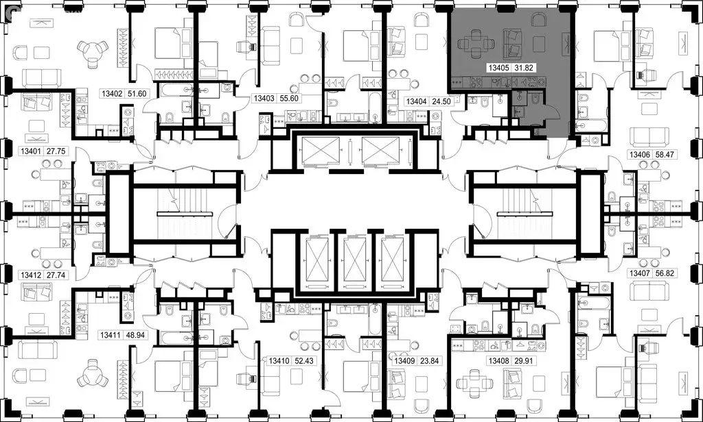 Квартира-студия: Москва, ЗАО, Можайский район (31.82 м) - Фото 1