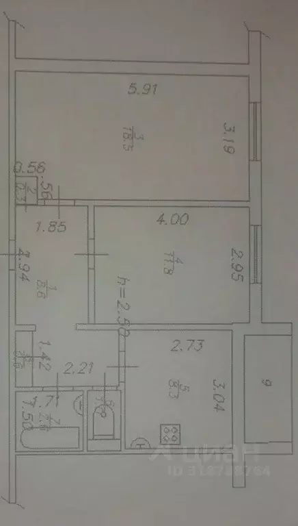 2-к кв. Иркутская область, Усть-Илимск ул. Энтузиастов, 27 (51.0 м) - Фото 1