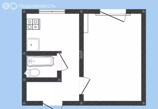 1-комнатная квартира: Сарапул, улица Ленина, 3 (31 м) - Фото 1