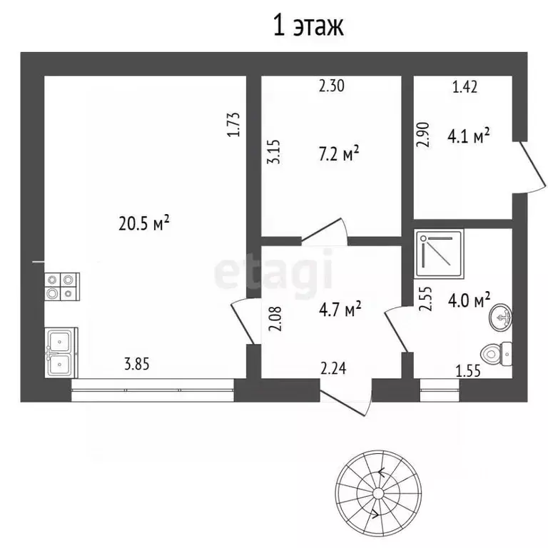 Дом в Крым, Евпатория ул. Просмушкиных, 32Б (220 м) - Фото 2