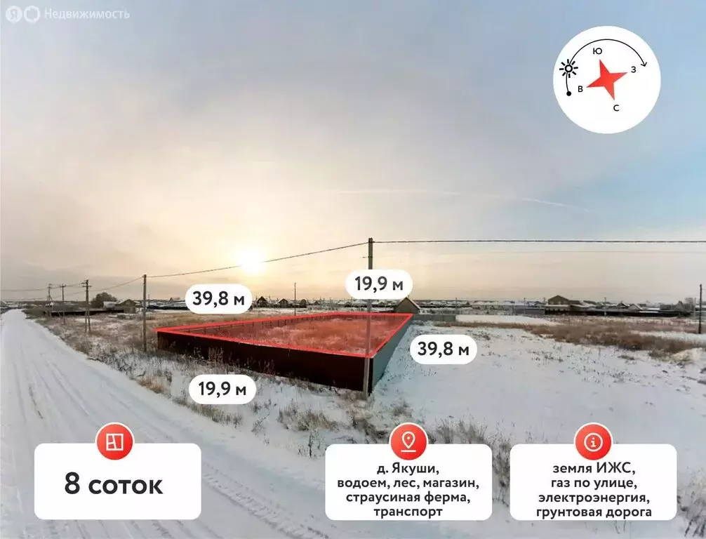 Участок в Тюмень, СНТ Медик, Солнечная улица (8 м) - Фото 2