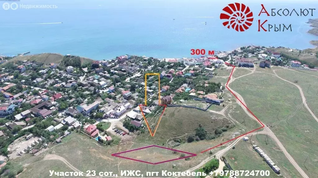 Участок в Коктебель, улица Айвазовского (23 м) - Фото 0