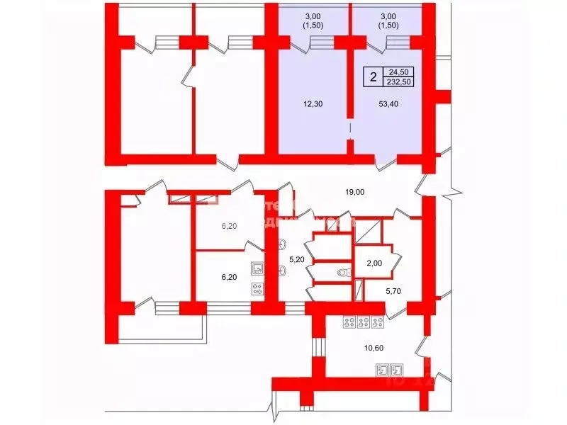 Комната Санкт-Петербург Купчинская ул., 4К4 (24.5 м) - Фото 1