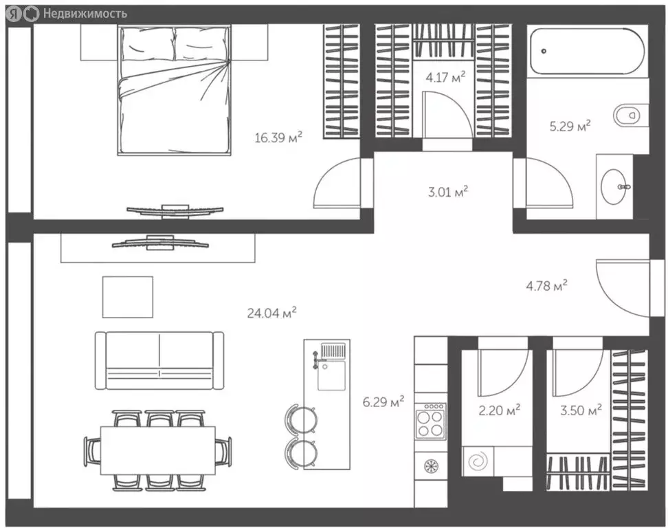 2-комнатная квартира: Москва, улица Костикова, 4к1 (71 м) - Фото 0