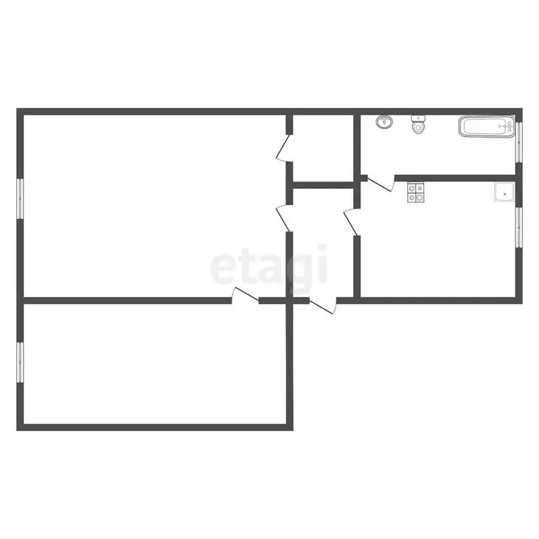 2-комнатная квартира: Ишим, Казанская улица, 39 (40.8 м) - Фото 1