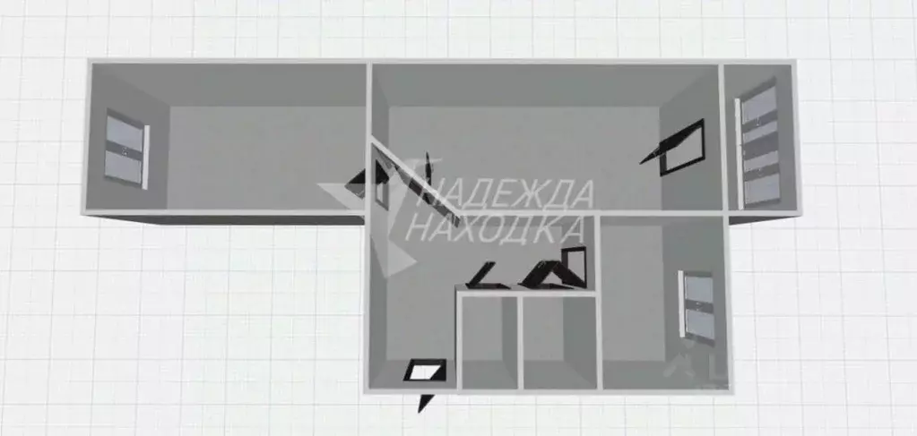 2-к кв. Приморский край, Находка пос. Врангель, ул. Бабкина, 15 (48.0 ... - Фото 2