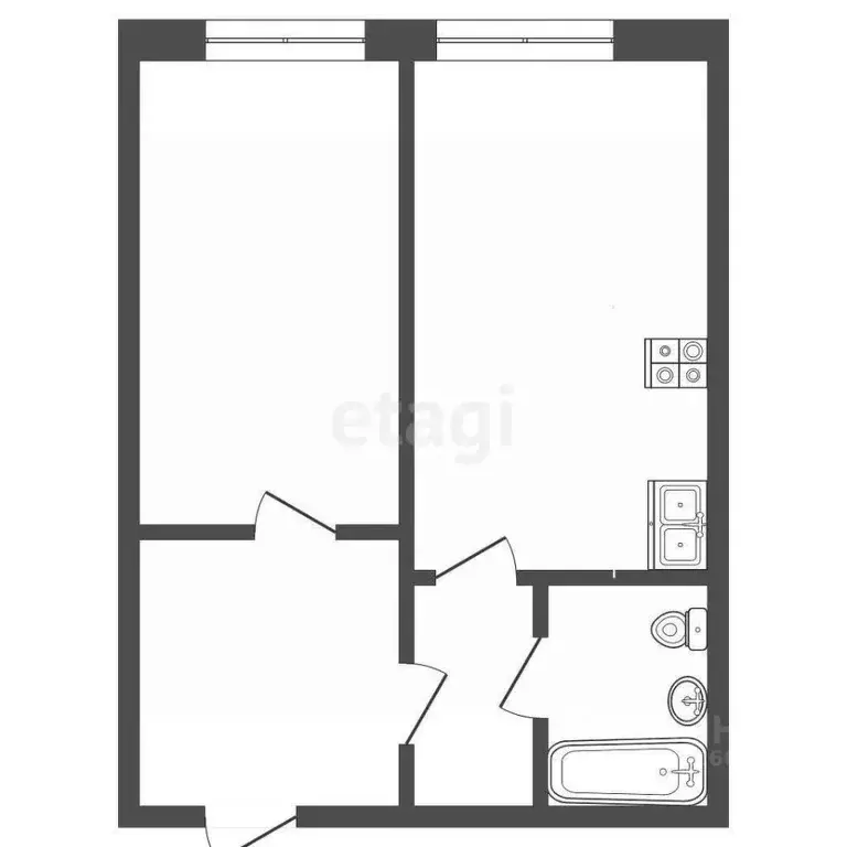 Комната Ханты-Мансийский АО, Сургут Югорская ул., 18 (25.0 м) - Фото 1