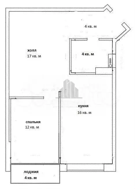 2-к. квартира, 54 м, 4/11 эт. - Фото 0
