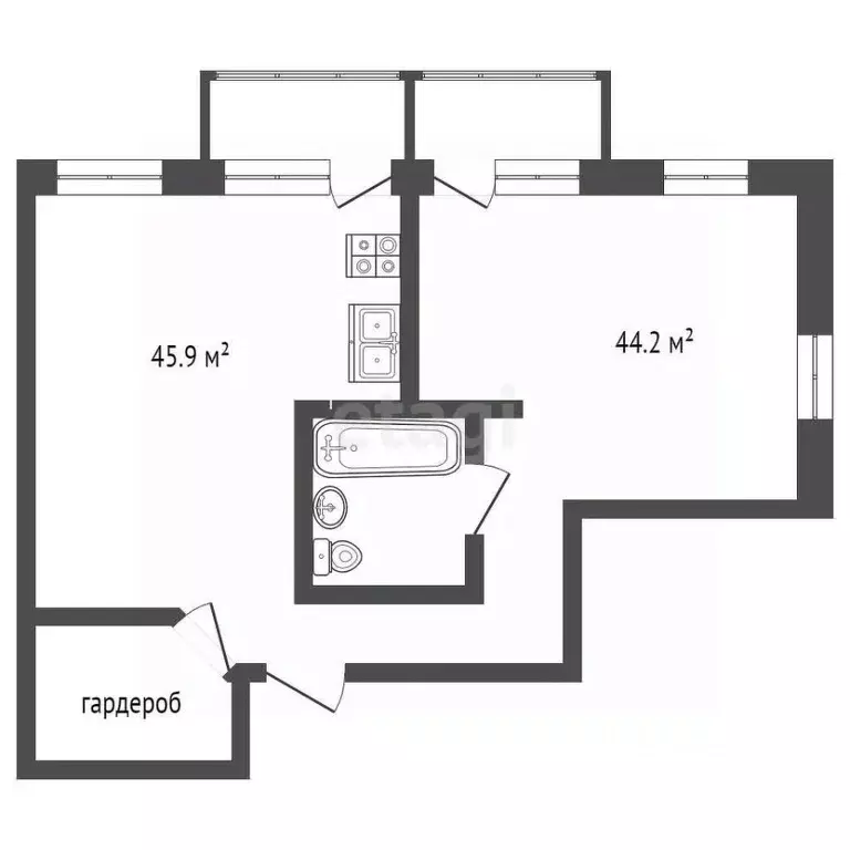 2-к кв. Владимирская область, Муром ул. Машинистов, 14 (90.1 м) - Фото 1