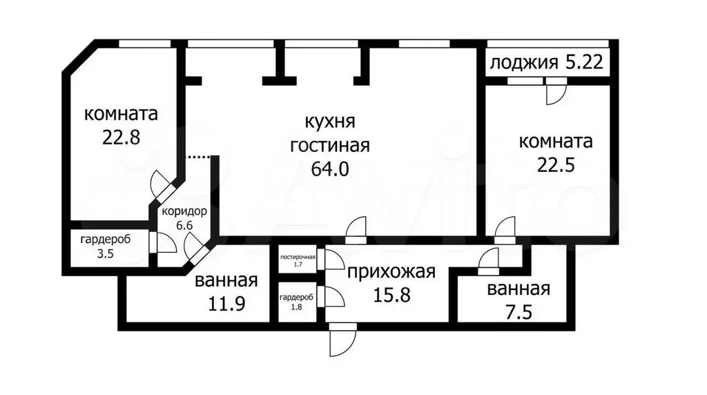 3-к. квартира, 165 м, 15/24 эт. - Фото 0