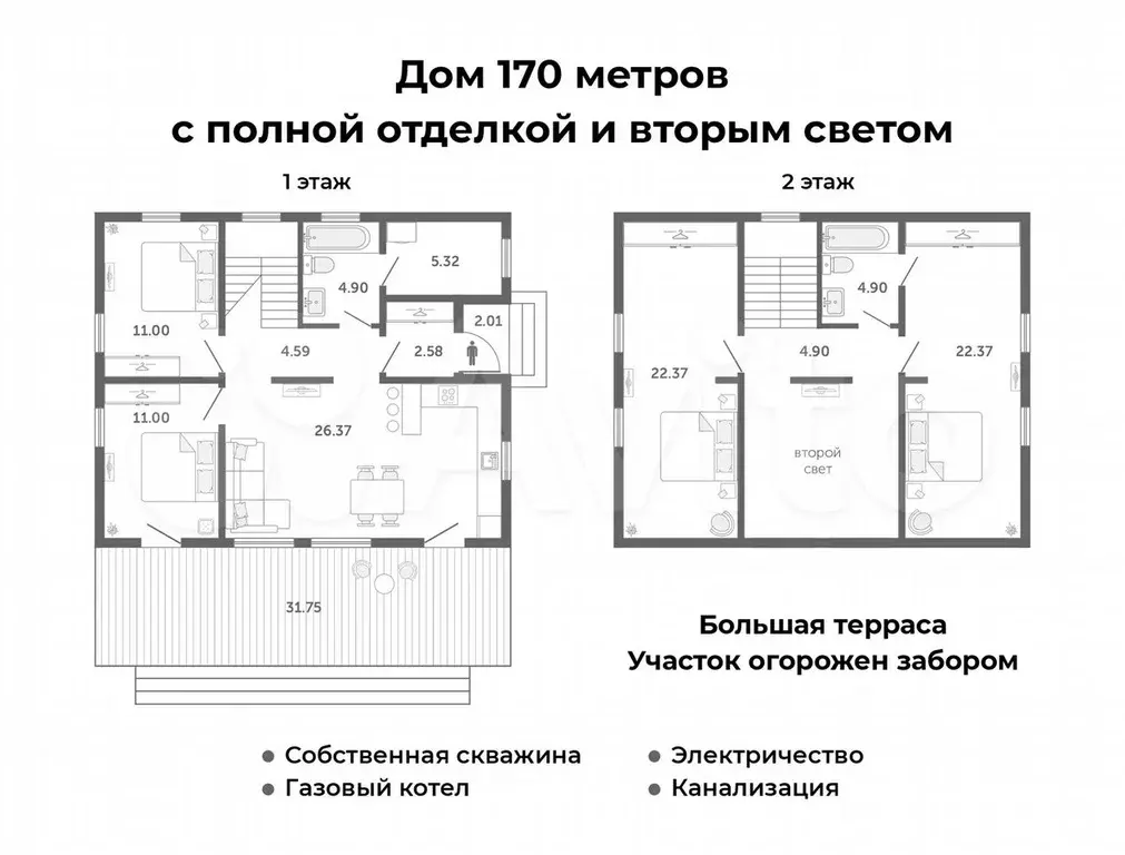 Дом 170 м на участке 6 сот. - Фото 0