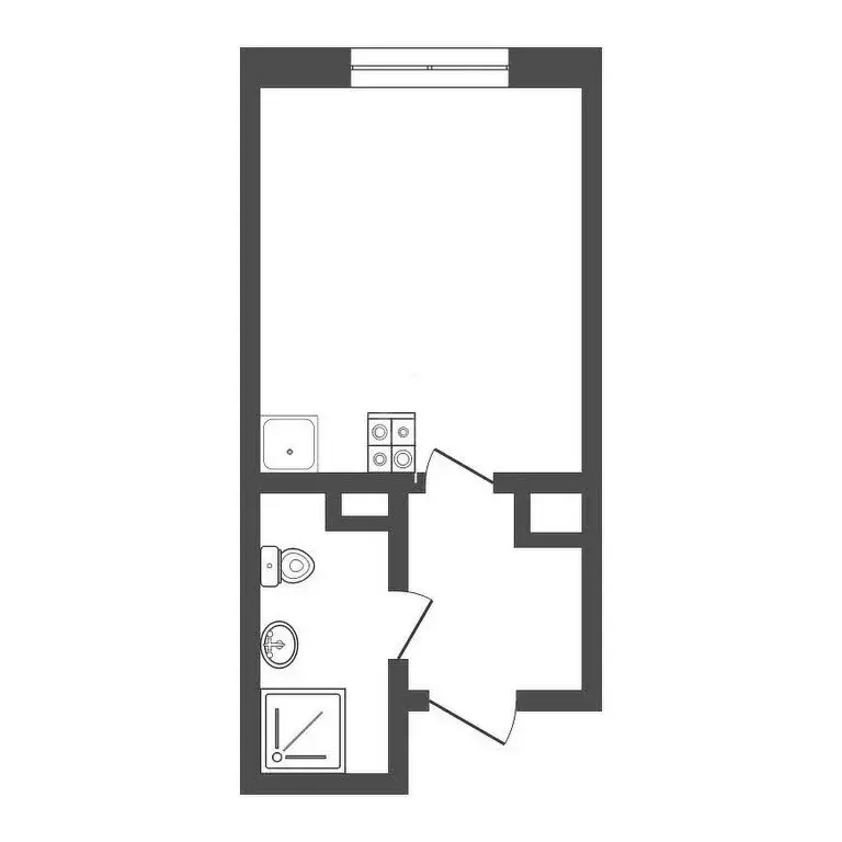 Квартира-студия: Тюмень, улица Первооткрывателей, 10 (17.9 м) - Фото 1