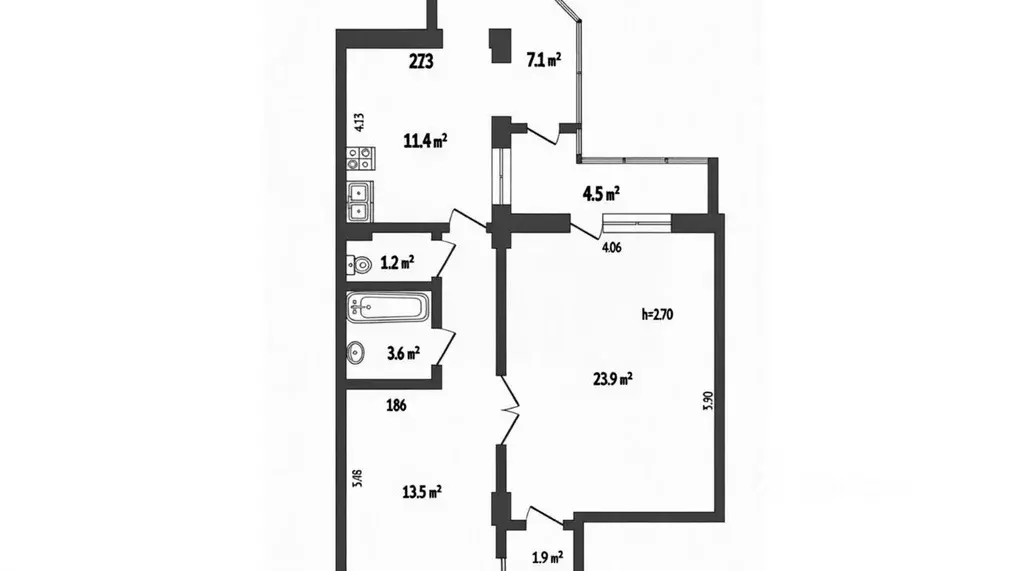 2-к кв. Крым, Ялта ул. Красноармейская, 40 (70.0 м) - Фото 2