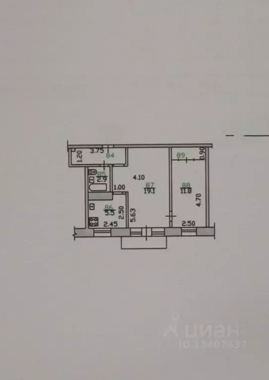 2-к кв. Орловская область, Орел Комсомольская ул., 342 (46.1 м) - Фото 2