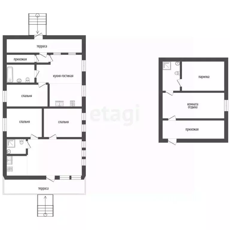 Дом в Калужская область, Тарусский муниципальный округ, Волковское ... - Фото 1