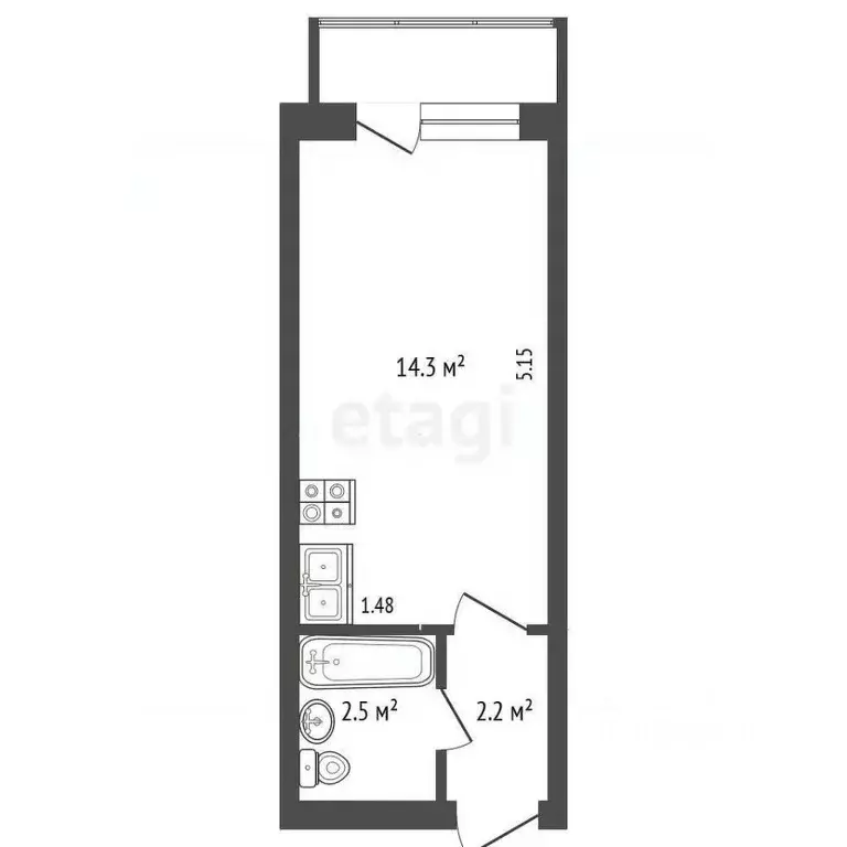 Студия Томская область, Томский район, Богашевское с/пос, с. Богашево ... - Фото 1