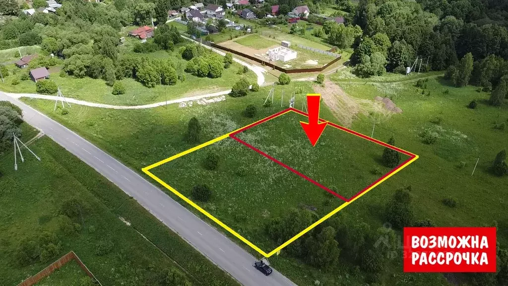 Участок в Московская область, Серпухов городской округ, д. Нижнее ... - Фото 1