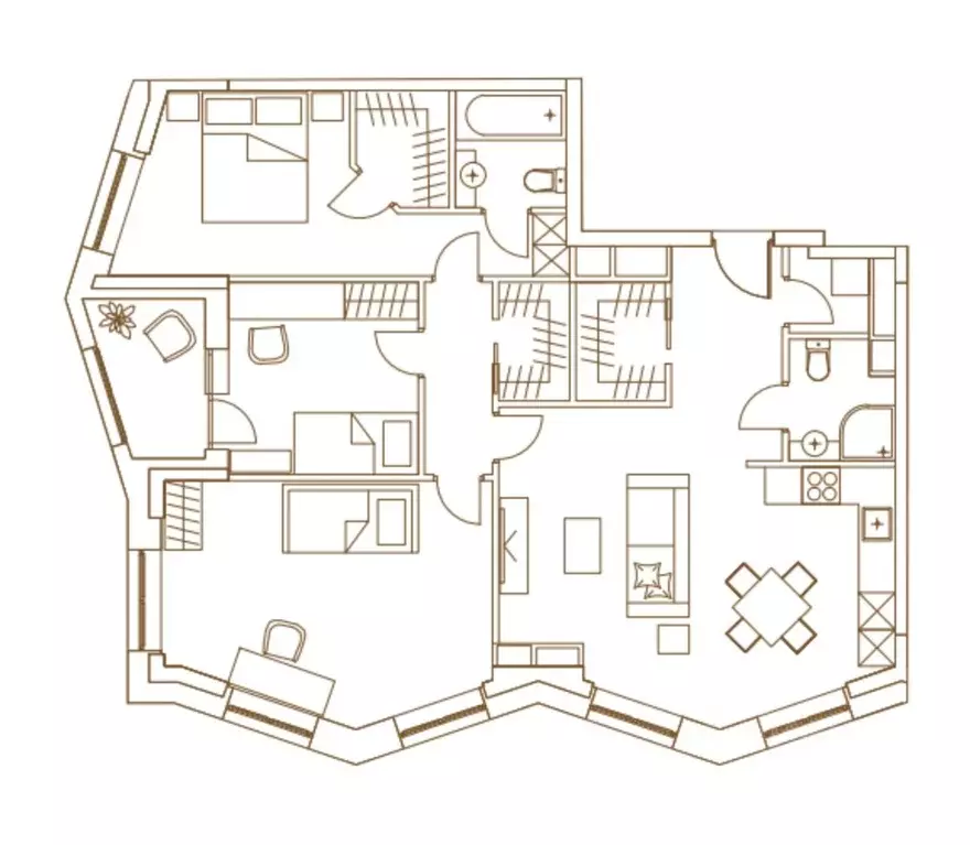 4-к кв. Москва Ленинградский просп., 29к1 (100.8 м) - Фото 1
