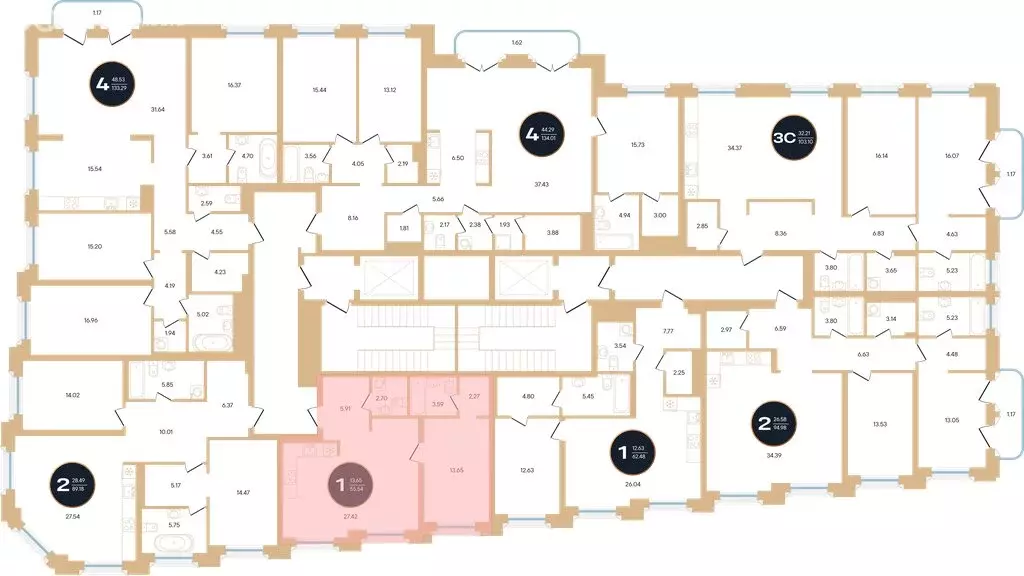 1-комнатная квартира: Уфа, улица Рихарда Зорге, 73/1 (55.54 м) - Фото 1
