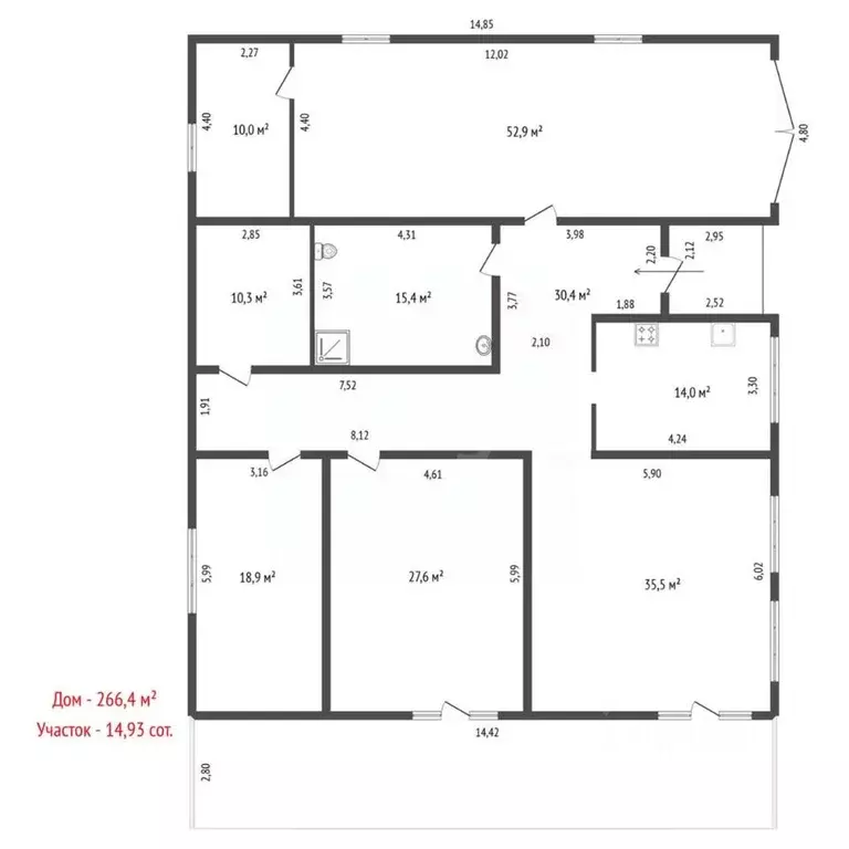 Дом в Свердловская область, Полевской муниципальный округ, с. ... - Фото 2