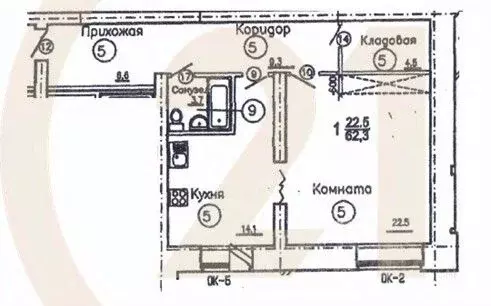 1-к кв. Пермский край, Пермь ул. Николая Островского, 30 (60.7 м) - Фото 2