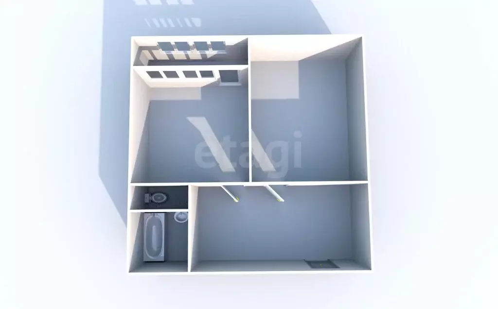 1-комнатная квартира: Долинск, улица Севастьянова, 3 (38.5 м) - Фото 1