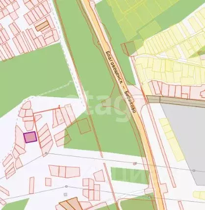 Участок в Амурская область, Благовещенск  (15.0 сот.) - Фото 1