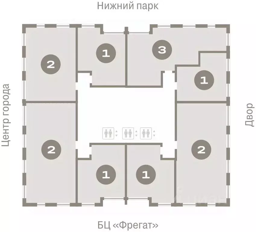 3-к кв. Липецкая область, Липецк пл. Петра Великого, 1 (96.05 м) - Фото 1