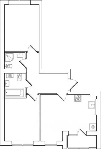 2-к кв. Калининградская область, Зеленоградский муниципальный округ, ... - Фото 1