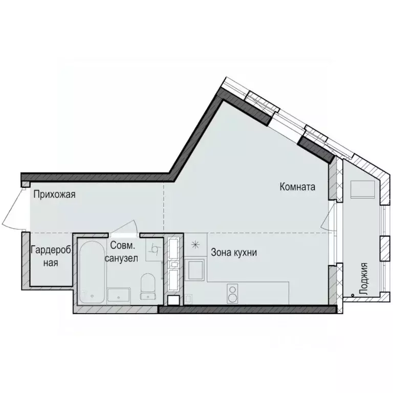 Студия Татарстан, Казань Седьмое Небо жилрайон, Унай жилой комплекс ... - Фото 1