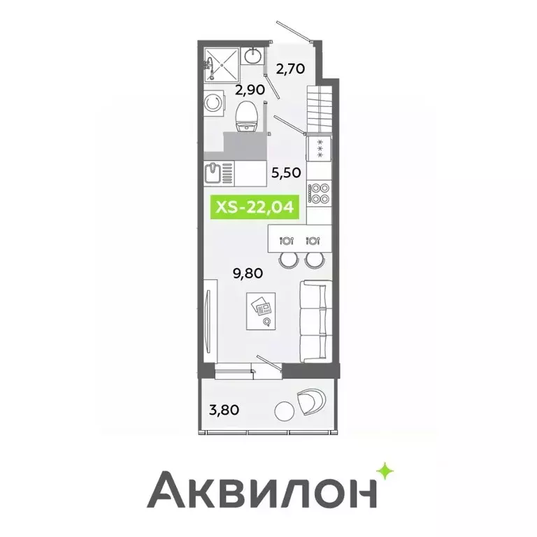 Студия Ленинградская область, Всеволожский район, Заневское городское ... - Фото 0