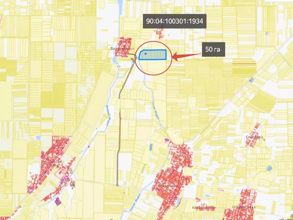 Участок в Крым, Кировский район, Золотополенское с/пос, с. Возрождение ... - Фото 2
