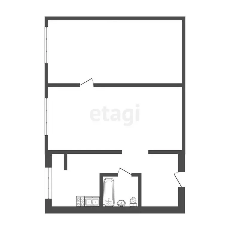 2-комнатная квартира: Нальчик, улица Кирова, 3А (46.6 м) - Фото 0